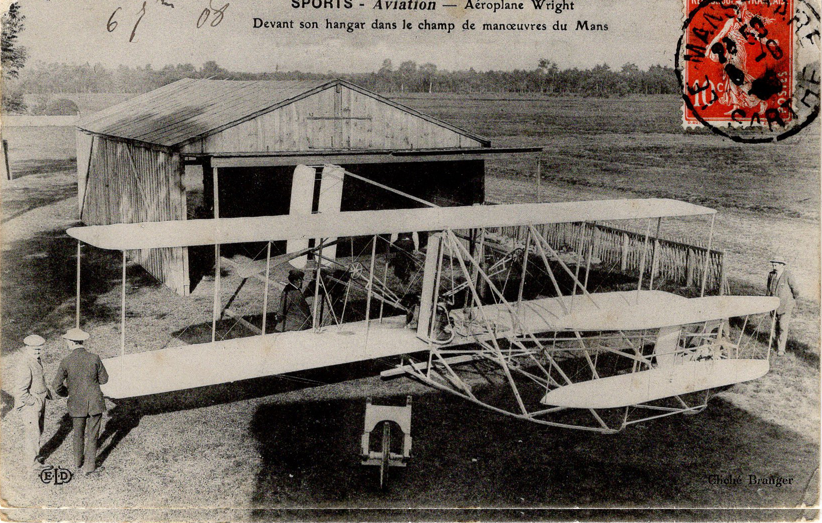 Avion des frères Wright au Mans en 1908 Passion pour l'aviation