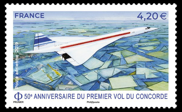 LE CONCORDE STAMP TIMBRE FRANCE OBLITERE N° 3471  AVIATION 